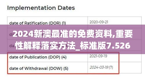 2024新澳最准的免费资料,重要性解释落实方法_标准版7.526