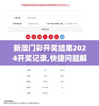 新澳门彩开奖结果2024开奖记录,快捷问题解决方案_精装版8.461