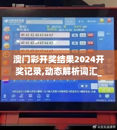 澳门彩开奖结果2024开奖记录,动态解析词汇_专属款3.929