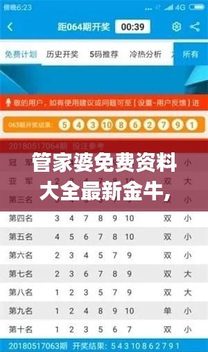 管家婆免费资料大全最新金牛,实地数据解释定义_黄金版16.395