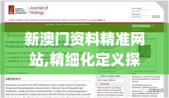 新澳门资料精准网站,精细化定义探讨_Deluxe3.329