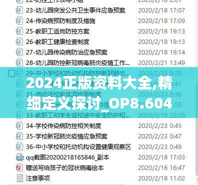 2024正版资料大全,精细定义探讨_OP8.604