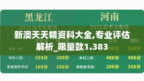 新澳天天精资科大全,专业评估解析_限量款1.383