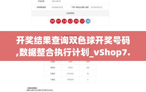 开奖结果查询双色球开奖号码,数据整合执行计划_vShop7.974