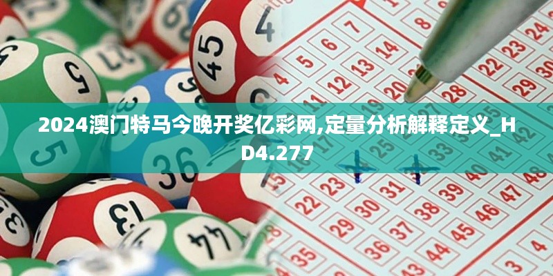 2024澳门特马今晚开奖亿彩网,定量分析解释定义_HD4.277