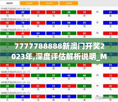 7777788888新澳门开奖2023年,深度评估解析说明_M版10.749