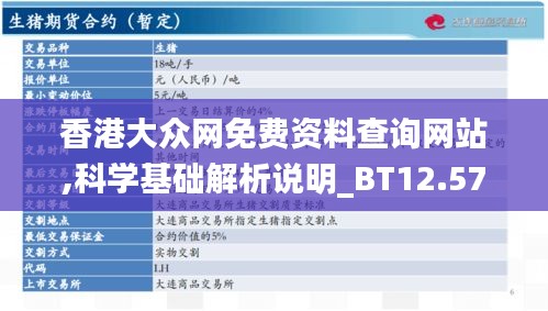 香港大众网免费资料查询网站,科学基础解析说明_BT12.574