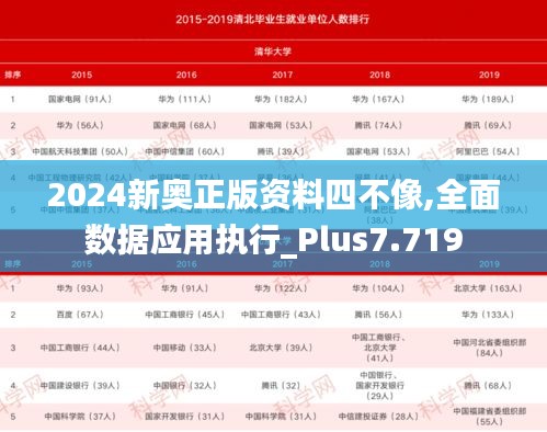 2024新奥正版资料四不像,全面数据应用执行_Plus7.719