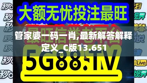 管家婆一码一肖,最新解答解释定义_C版13.651