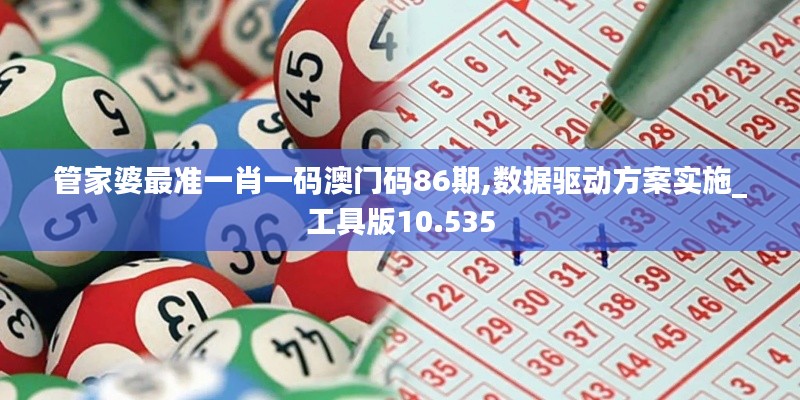 管家婆最准一肖一码澳门码86期,数据驱动方案实施_工具版10.535
