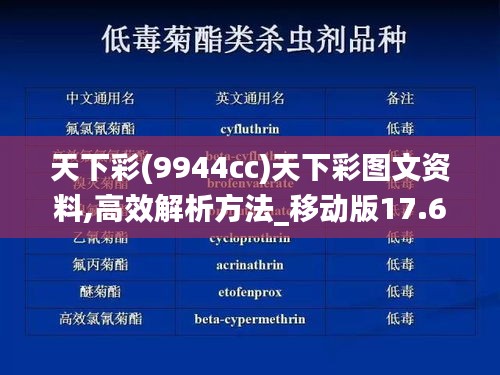 天下彩(9944cc)天下彩图文资料,高效解析方法_移动版17.659