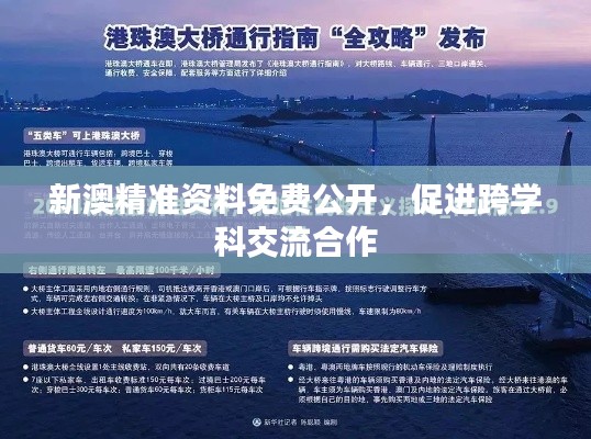 新澳精准资料免费公开，促进跨学科交流合作