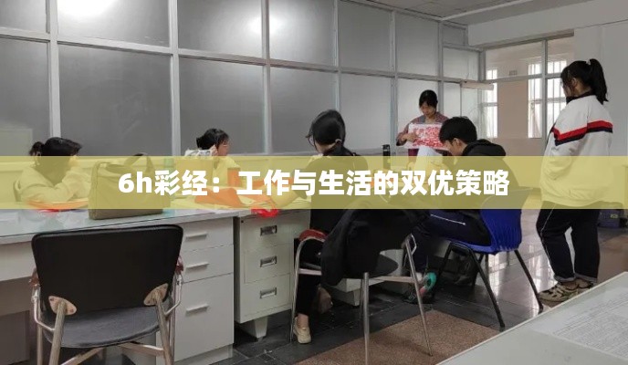 6h彩经：工作与生活的双优策略