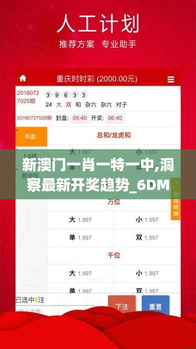 新澳门一肖一特一中,洞察最新开奖趋势_6DM1.410