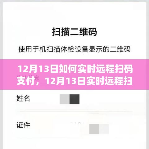 零基础全攻略，12月13日实时远程扫码支付操作指南