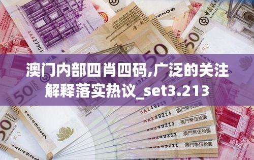 澳门内部四肖四码,广泛的关注解释落实热议_set3.213