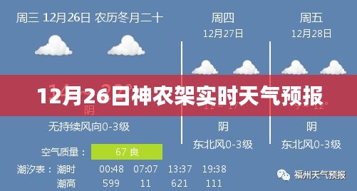 神农架实时天气预报（12月26日）