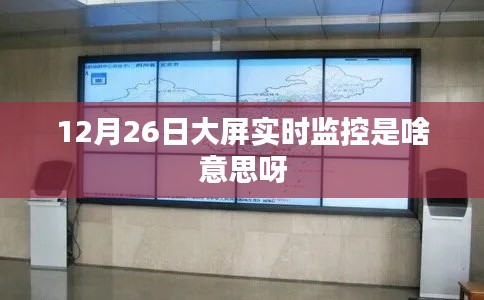 大屏实时监控解析与运用