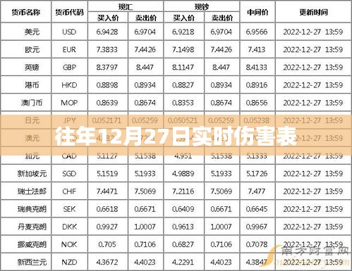 往年12月27日伤害实时统计表