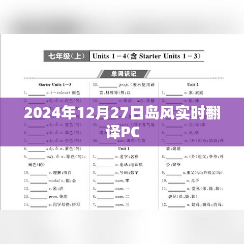 岛风实时翻译PC软件使用指南