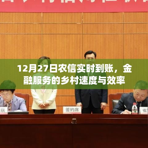 农信实时到账，乡村金融服务的速度与效率