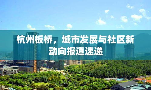 杭州板桥，城市发展与社区新动向报道速递