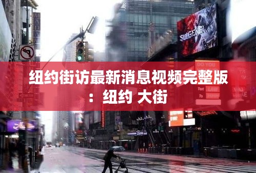 纽约街访最新消息视频完整版：纽约 大街 