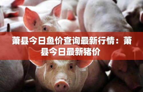 萧县今日鱼价查询最新行情：萧县今日最新猪价 