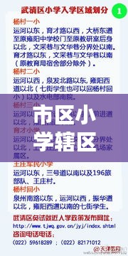 市区小学辖区划分表最新：区属小学是什么 