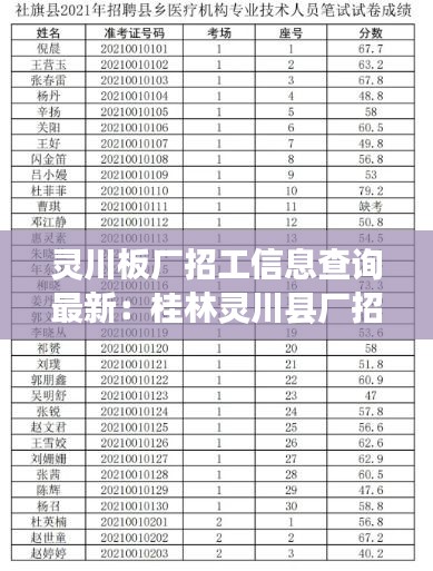 灵川板厂招工信息查询最新：桂林灵川县厂招聘信息 