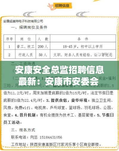 安康安全总监招聘信息最新：安康市安委会 