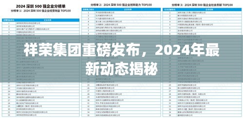 祥荣集团重磅发布，2024年最新动态揭秘