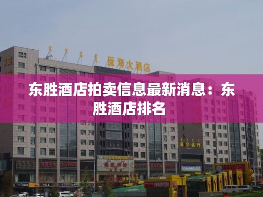 东胜酒店拍卖信息最新消息：东胜酒店排名 