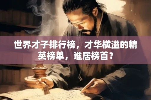 世界才子排行榜，才华横溢的精英榜单，谁居榜首？