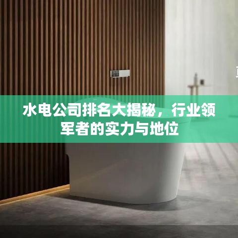 水电公司排名大揭秘，行业领军者的实力与地位