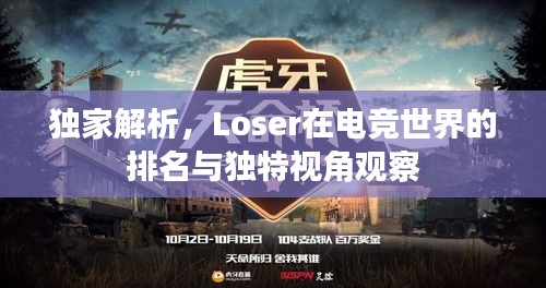 独家解析，Loser在电竞世界的排名与独特视角观察