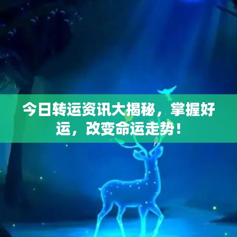 今日转运资讯大揭秘，掌握好运，改变命运走势！