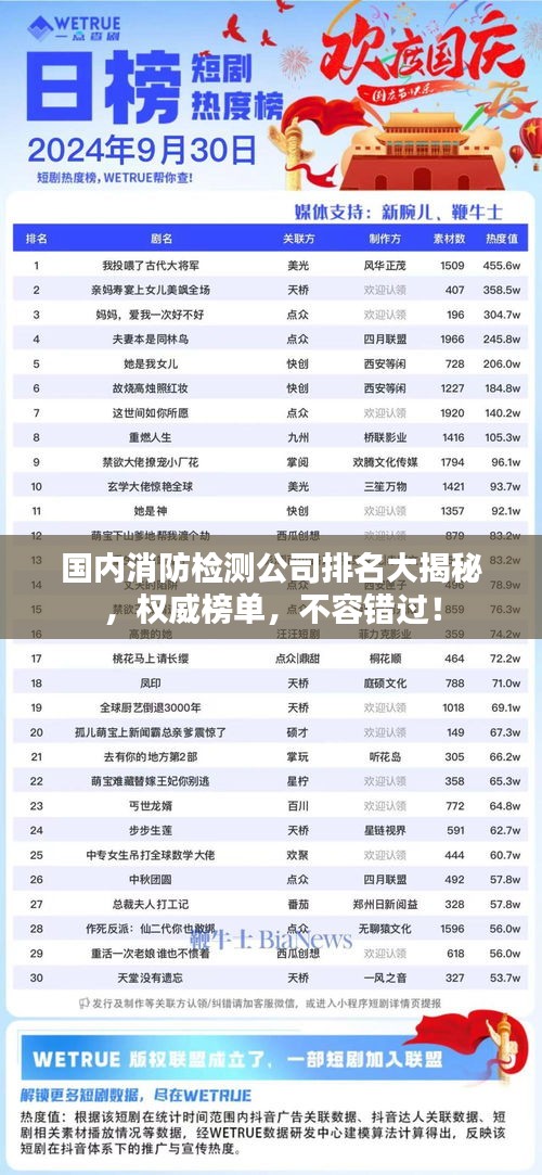 国内消防检测公司排名大揭秘，权威榜单，不容错过！