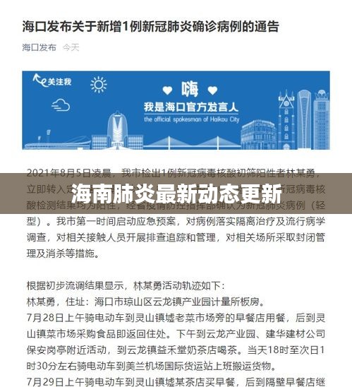 海南肺炎最新动态更新