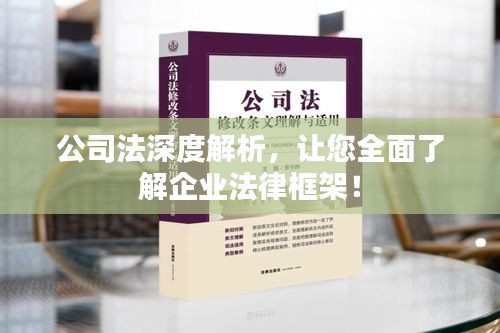 公司法深度解析，让您全面了解企业法律框架！
