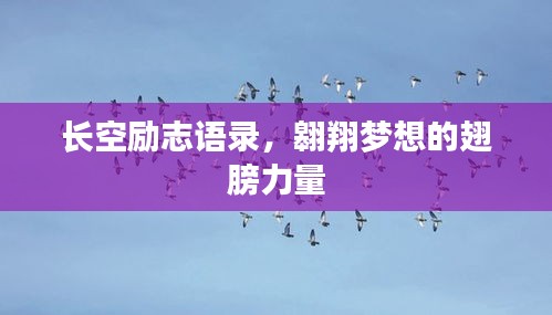 长空励志语录，翱翔梦想的翅膀力量
