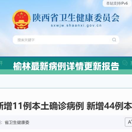 榆林最新病例详情更新报告