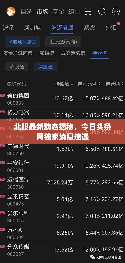 北股最新动态揭秘，今日头条网独家消息速递