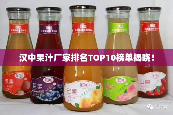 汉中果汁厂家排名TOP10榜单揭晓！
