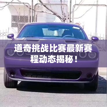 道奇挑战比赛最新赛程动态揭秘！