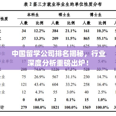 中国留学公司排名揭秘，行业深度分析重磅出炉！