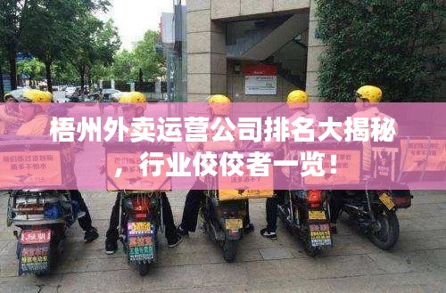 梧州外卖运营公司排名大揭秘，行业佼佼者一览！