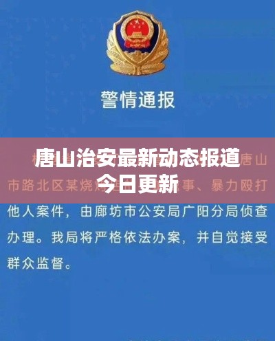 唐山治安最新动态报道今日更新