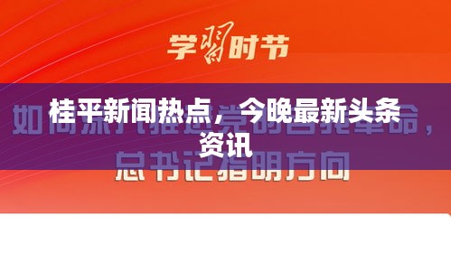 桂平新闻热点，今晚最新头条资讯