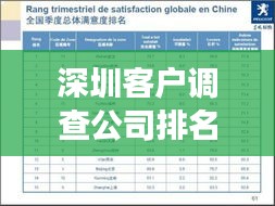 深圳客户调查公司排名揭晓，影响力深度剖析
